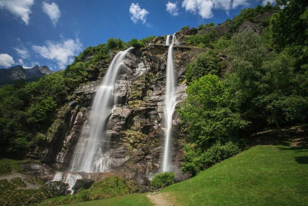 Die Acquafraggia-Wasserfälle