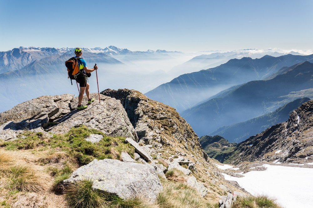 The stunning view from Monte Legnone, in Val Lesina