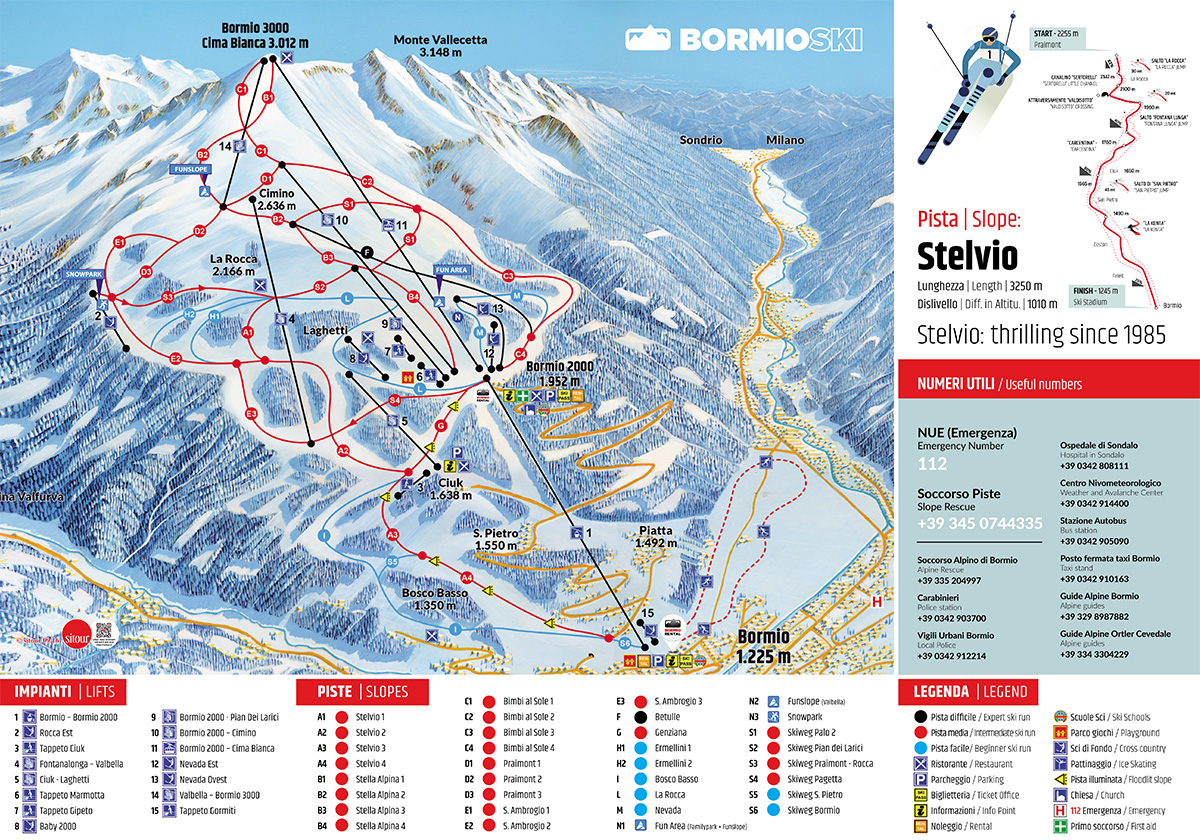 mappa ski area bormio