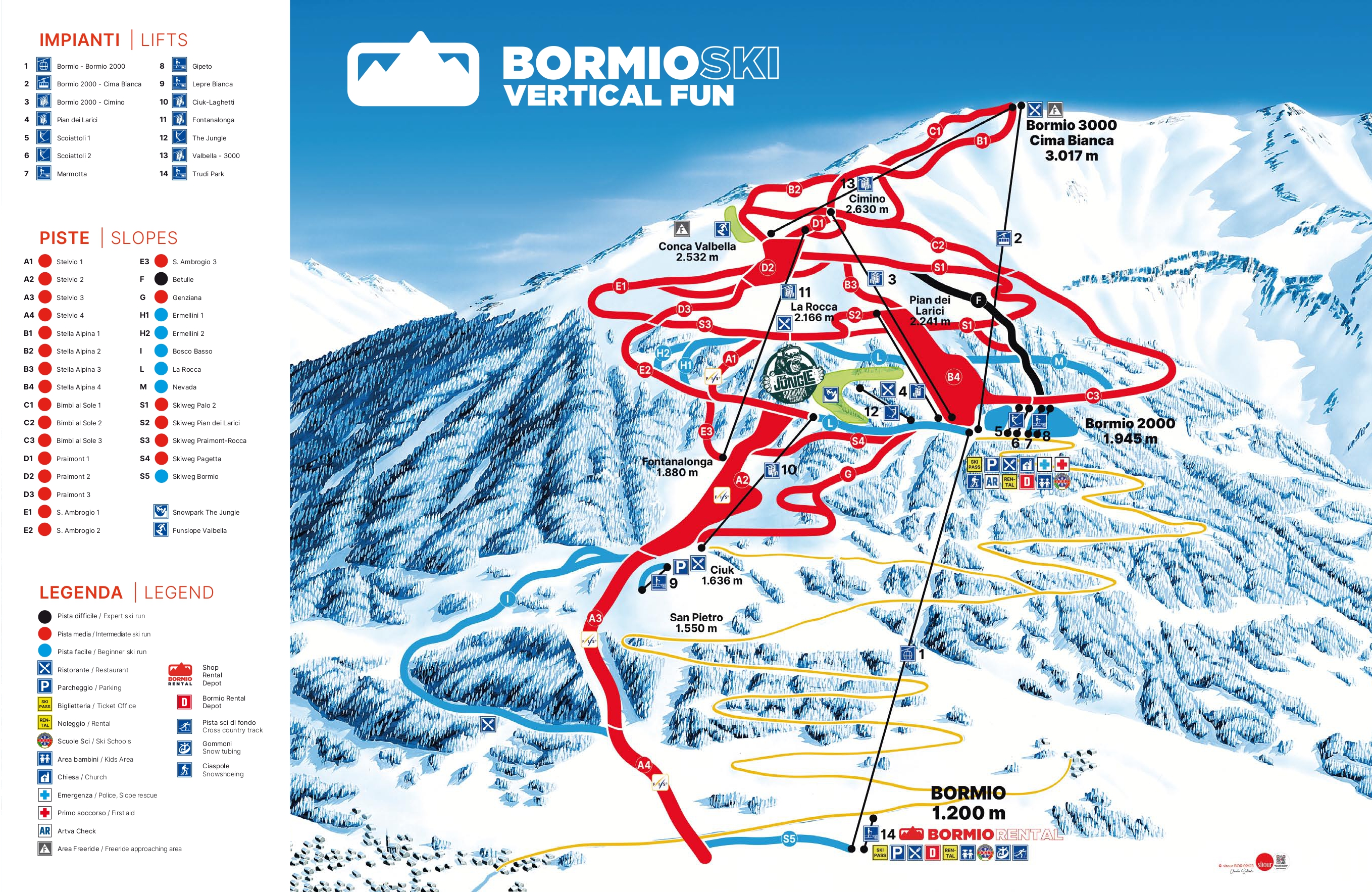 mappa ski area bormio